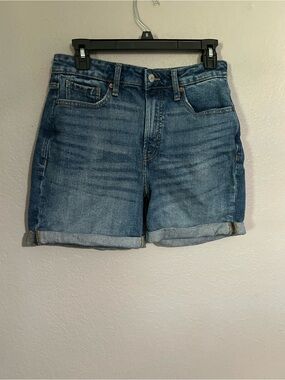Old Navy Medium Blue Rolled Cuff Denim Shorts